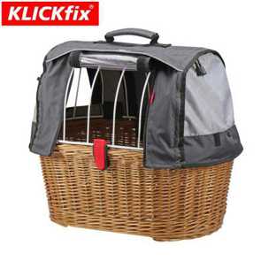 Korb Klickfix Doggy Basket plus braun 45x52x36 fr Hunde E- bike Mountainbike Fahrrad Velo Ersatzteile Shop Jeker Balsthal Schweiz