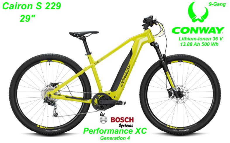 Conway Cairon S 229 29 Zoll Hardtail 2020 gelb Bikes