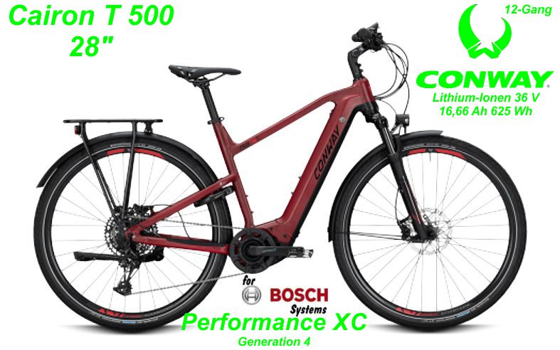 Conway Cairon T 500 28 Zoll Hardtail 2020 darkred matt / black matt Bikes