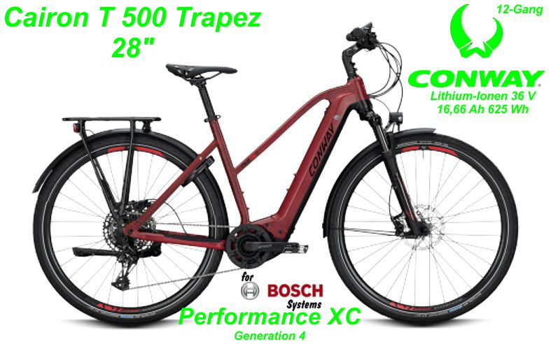 Conway Cairon T 500 Trapez 28 Zoll Hardtail 2020 darkred matt Bikes