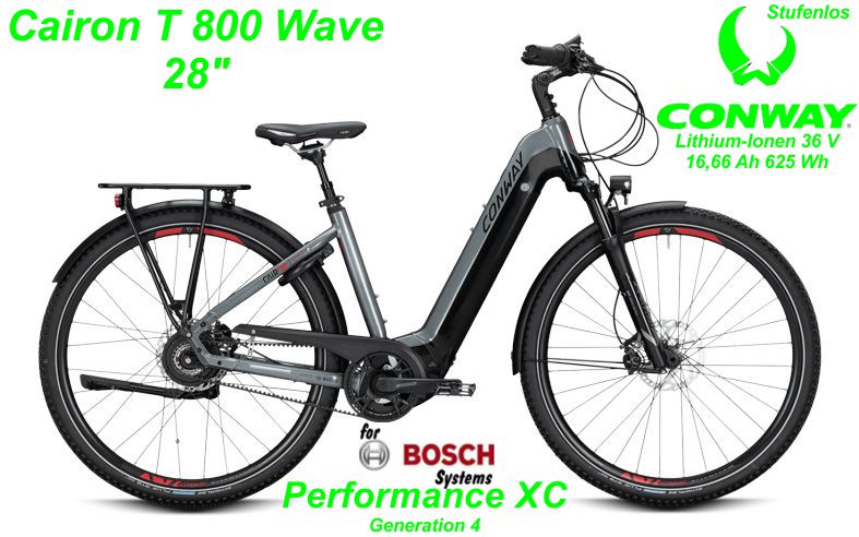 Conway Cairon T 800 Wave 28 Zoll Hardtail 2020 grau Bikes