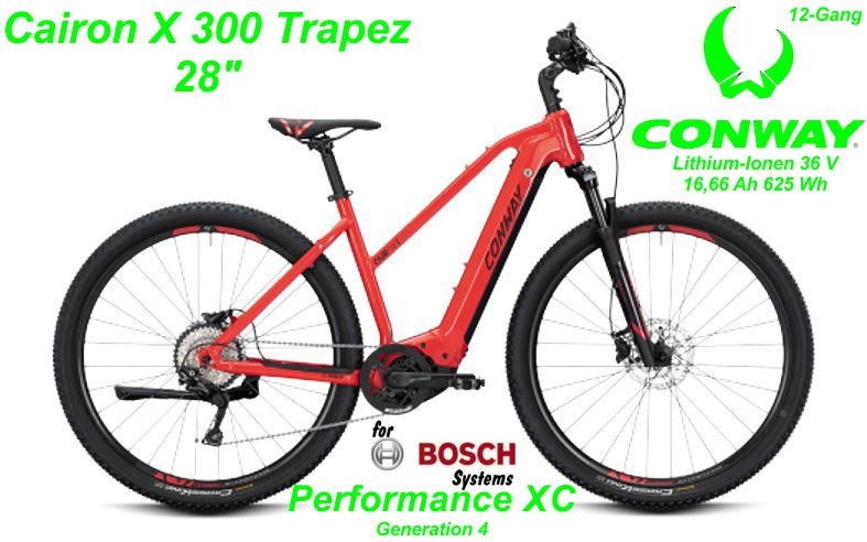 Conway Cairon X 300 Trapez 28 Zoll Hardtail 2020 rot Bikes