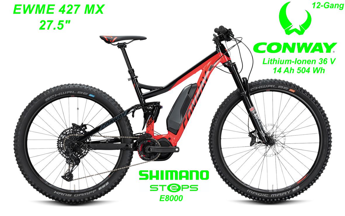 Conway Fully EWME 427 27.5 Zoll 2020 rot Bikes