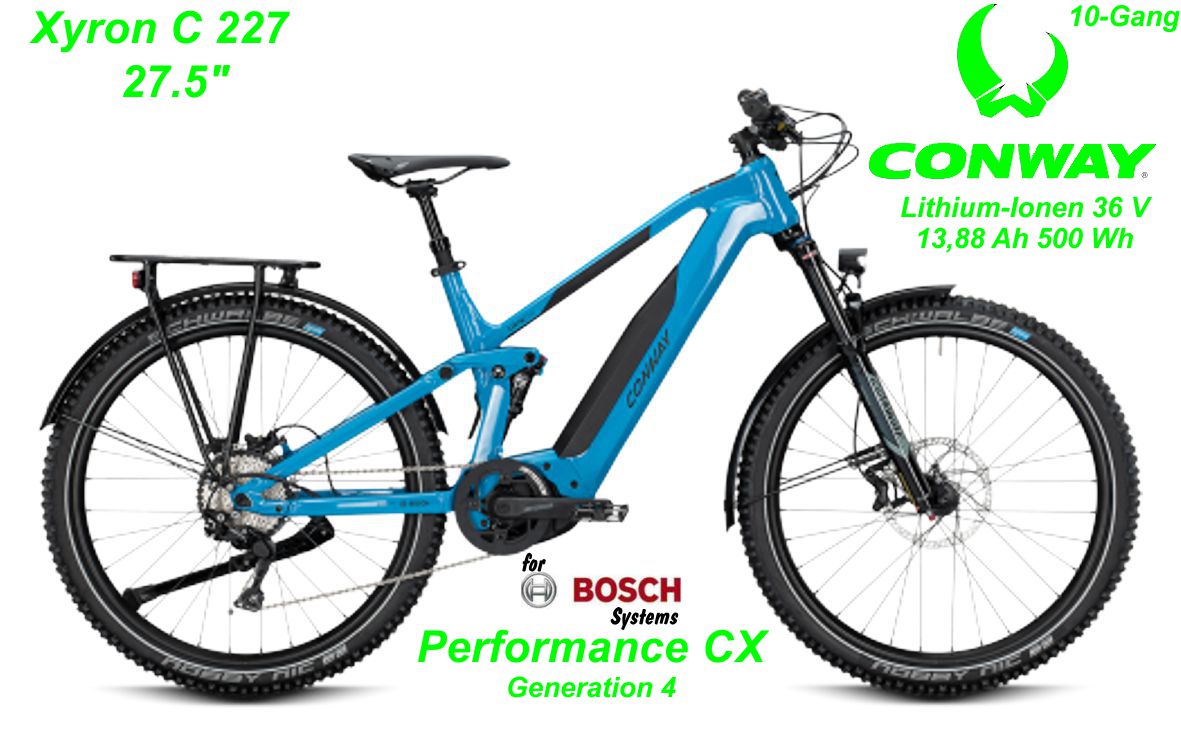 Conway Fully Xyron Alu C 227 27.5 Zoll 2020 blau Bikes