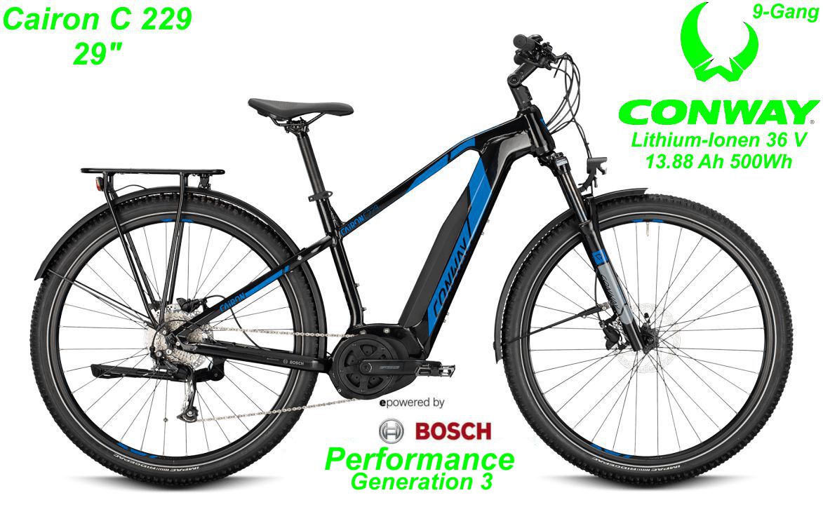 Conway Cairon C 229 29 Zoll Hardtail 2021 black / blue Bikes