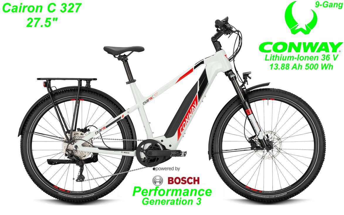 Conway Cairon C 327 27.5 Zoll Hardtail 2021 white / red black Bikes