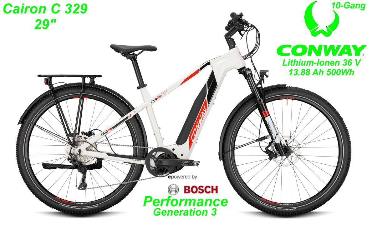 Conway Cairon C 329 29 Zoll Hardtail 2021 white / red black Bikes