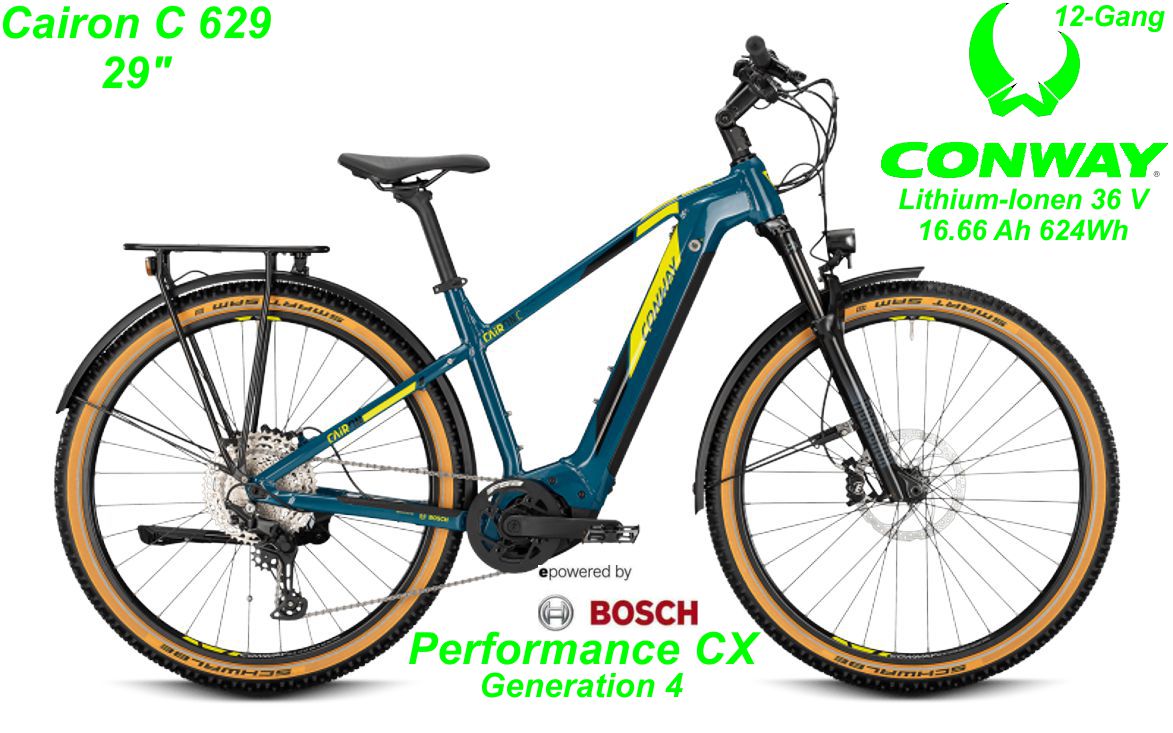 Conway Cairon C 629 29 Zoll Hardtail 2021 darkpetrol / acid Bikes