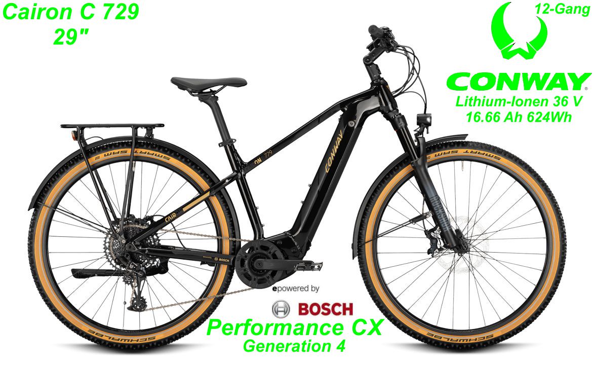 Conway Cairon C 729 29 Zoll Hardtail 2021 schwarz Bikes