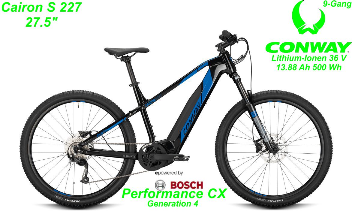 Conway Cairon S 227 27.5 Zoll Hardtail 2021 black / blue Bikes