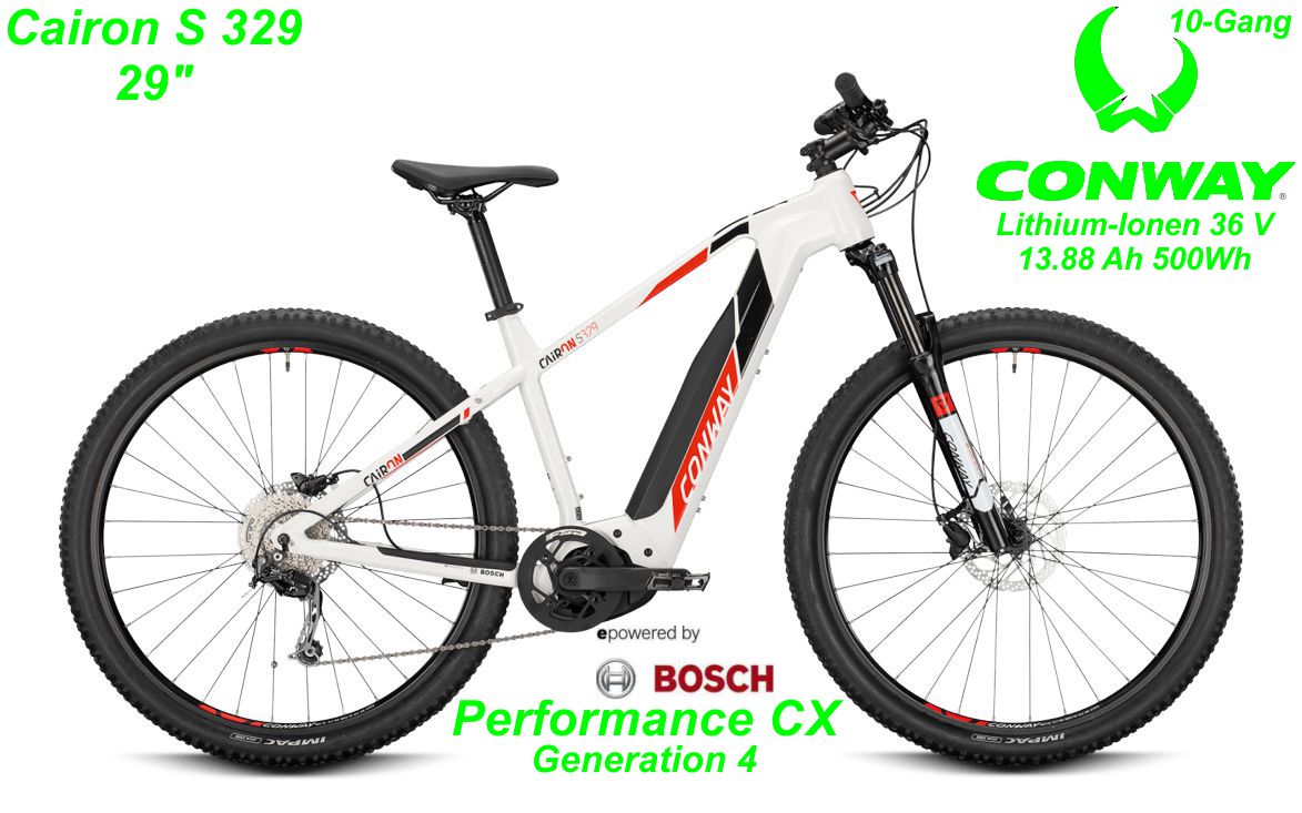 Conway Cairon S 329 29 Zoll Hardtail 2021 white / red black Bikes