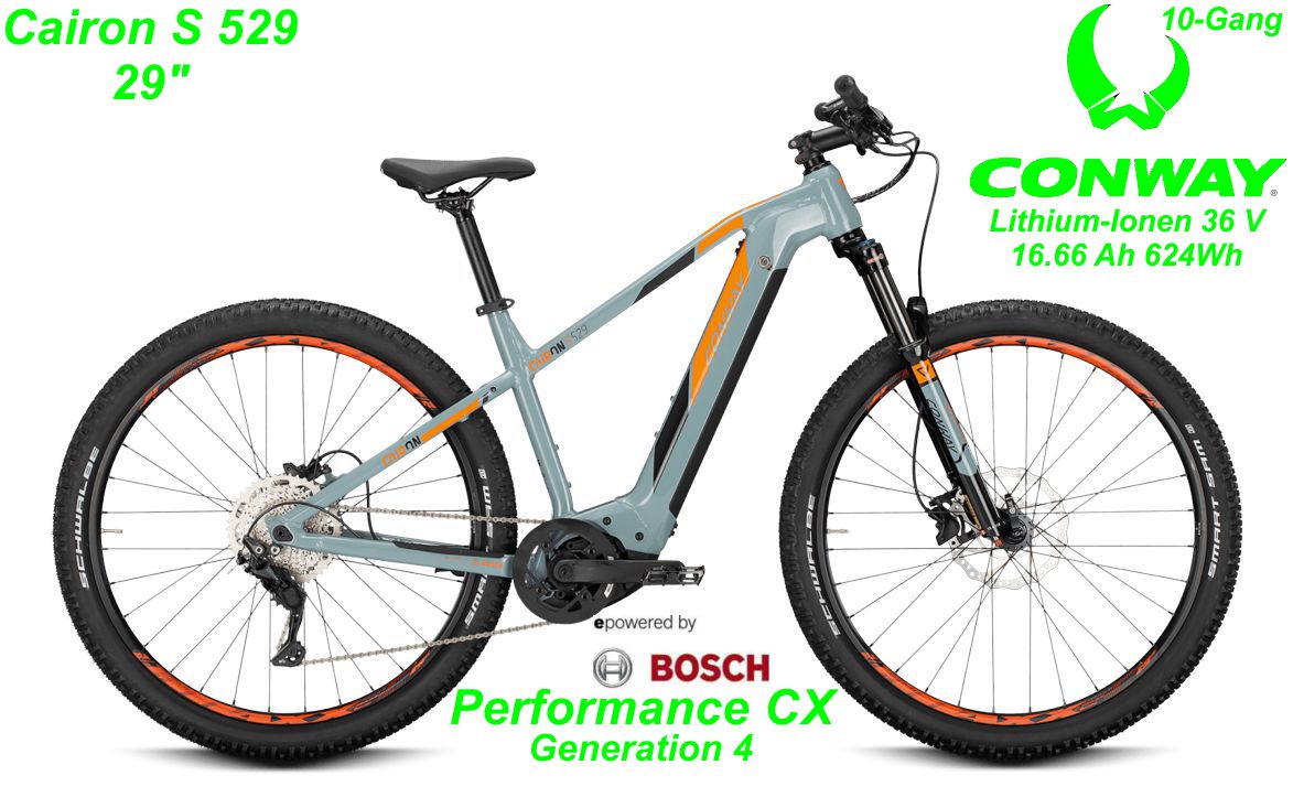 Conway Cairon S 529 29 Zoll Hardtail 2021 gray / orange Bikes
