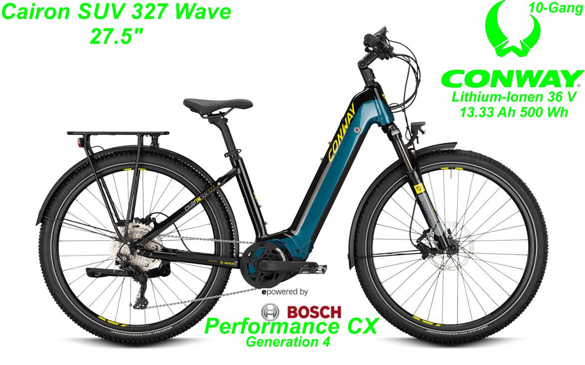 Conway Cairon SUV 327 27.5 Zoll 2021 darkpetrol / acid Hardtail Bikes kaufen