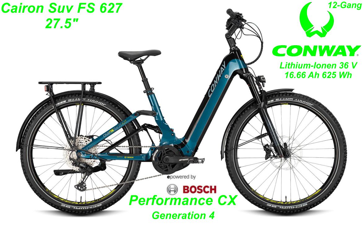 Conway Cairon SUV FS 27.5 Zoll Fully 2021 blau Bikes