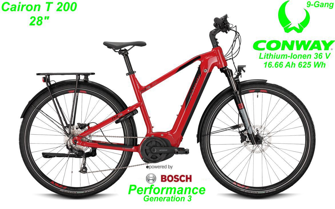 Conway Cairon T 200 28 Zoll Hardtail 2021 red / black Bikes