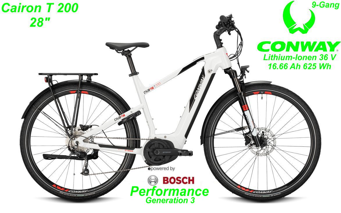 Conway Cairon T 200 28 Zoll Hardtail 2021 white / black Bikes