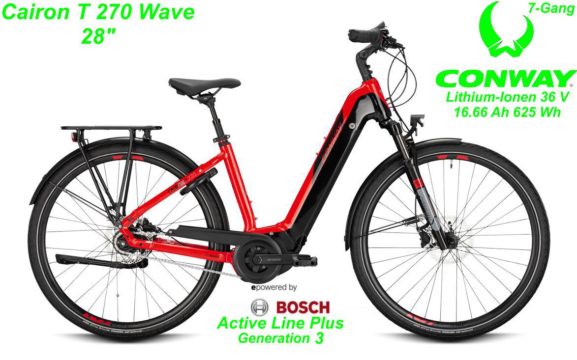 Conway Cairon T 270 Wave 28 Zoll Hardtail 2021 red / black Bikes