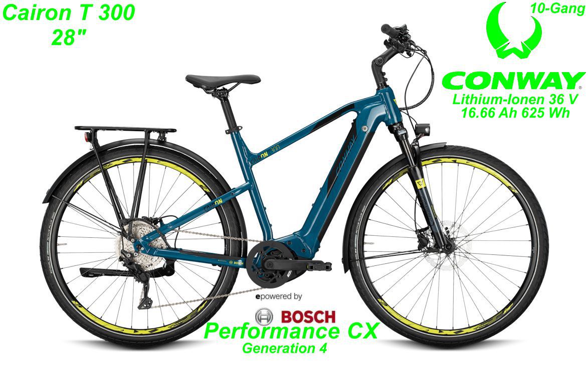Conway Cairon T 300 28 Zoll Hardtail 2021 darkpetrol / acid Bikes
