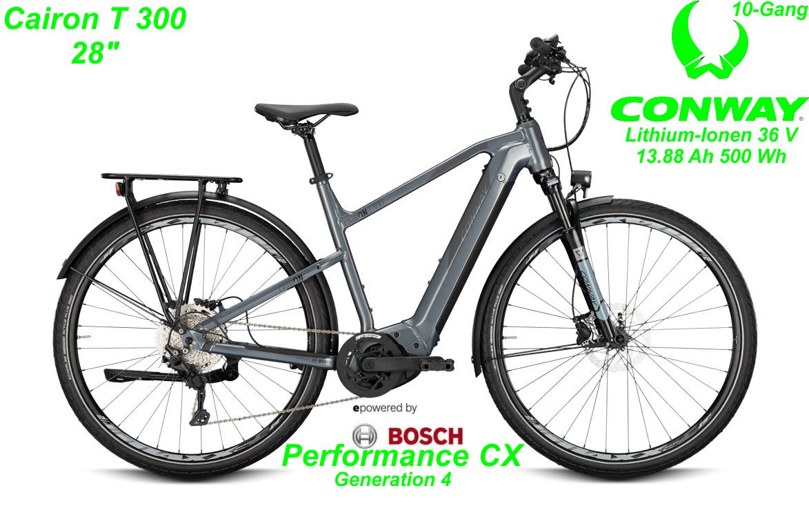 Conway Alu Hardtail Cairon silver / shadowgray T 300 28 Zoll 2021 Bikes Shop kaufen Schweiz