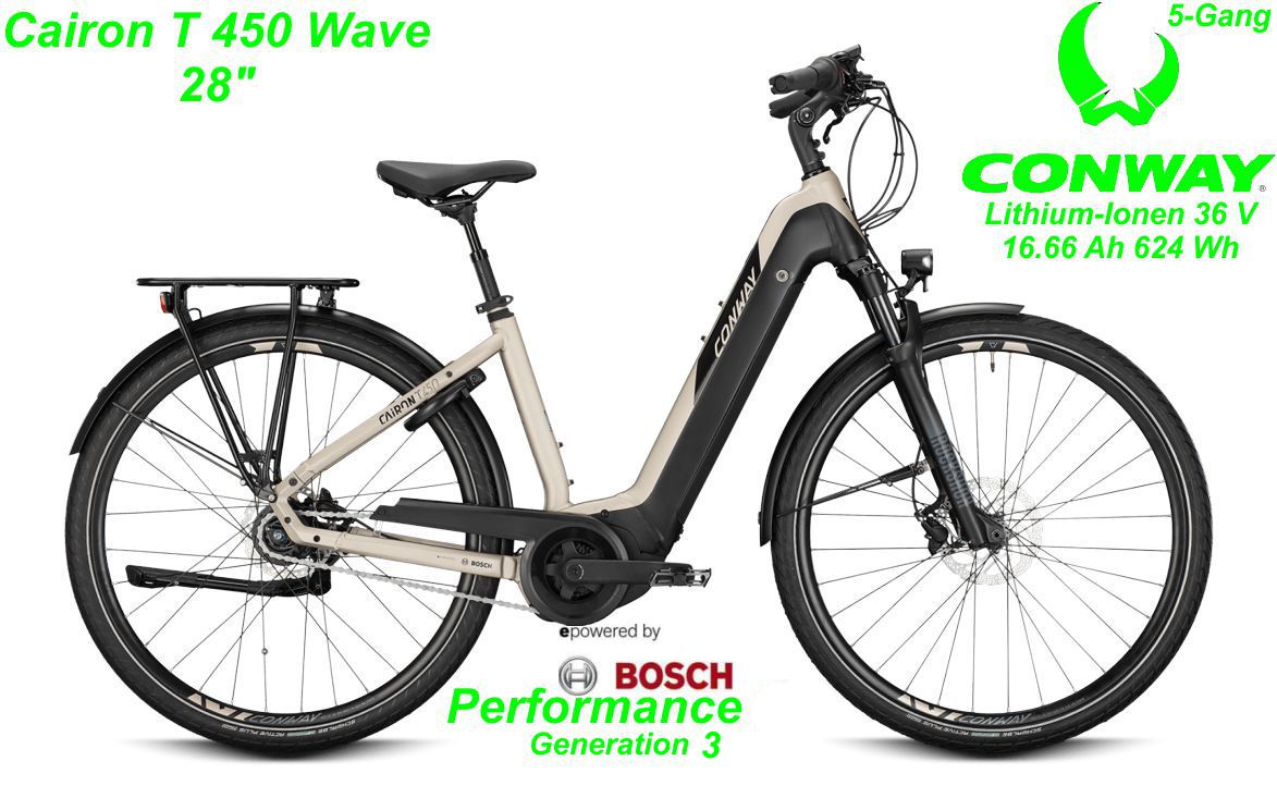 Conway Cairon T 450 RBN Wave 28 Zoll Hardtail 2021 black matt / blue Bikes