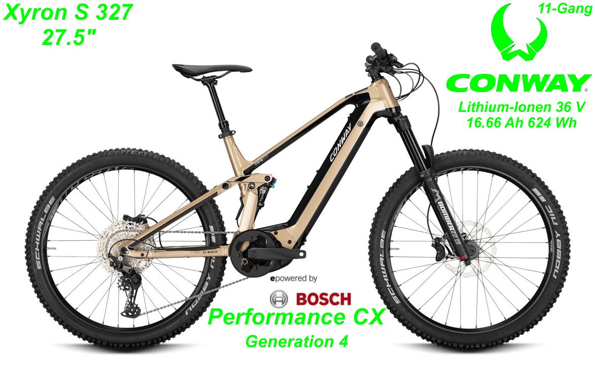 Conway Fully Xyron Carbon 327 27.5 Zoll 2020 Bikes metallic bronze / black