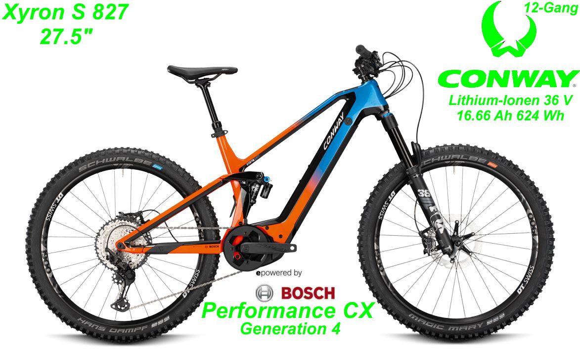 Conway Fully Xyron Carbon 827 27.5 Zoll 2020 Bikes rot