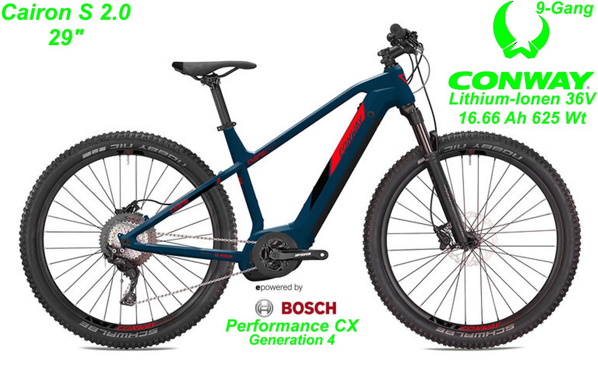 E-Bike Conway Cairon S 2.0 gruen Modelle 2022 Schweiz Geschäft Laden Werkstatt