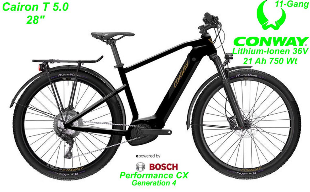 E-Bike Cairon T 5.0 Herren schwarz 28 Zoll Modelle 2022 Schweiz Geschäft Laden Werkstatt