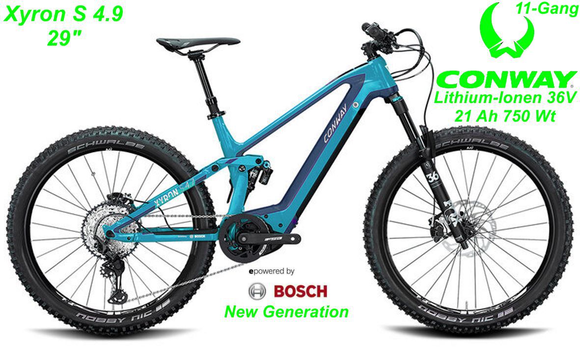 E-Bike Conway Xyron S 4.9 blau/dunkelblau 29 Modelle 2022 Schweiz Geschäft Laden Werkstatt