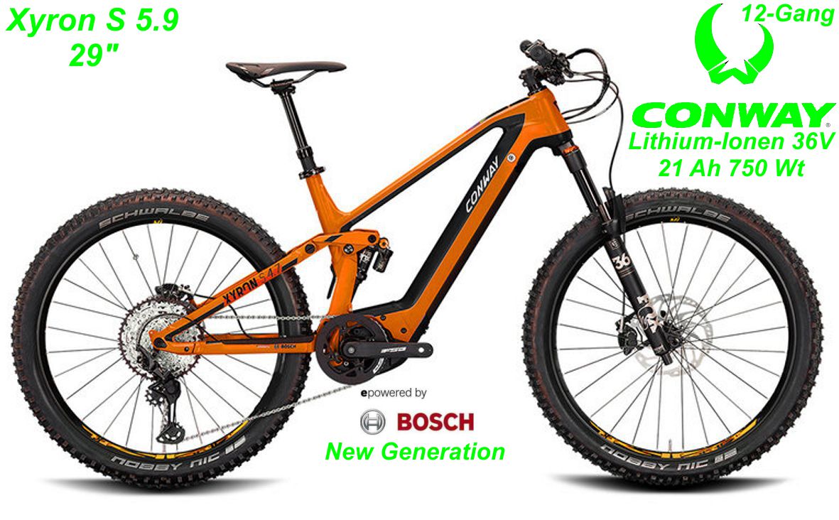 E-Bike Conway Xyron S 5.9 orange/schwarz 29 Modelle 2022 Schweiz Geschäft Laden Werkstatt