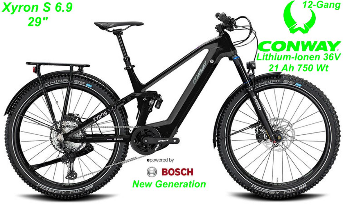 E-Bike Conway Xyron SUV 6.9 29 grau/schwarz Modelle 2022 Schweiz Geschäft Laden Werkstatt