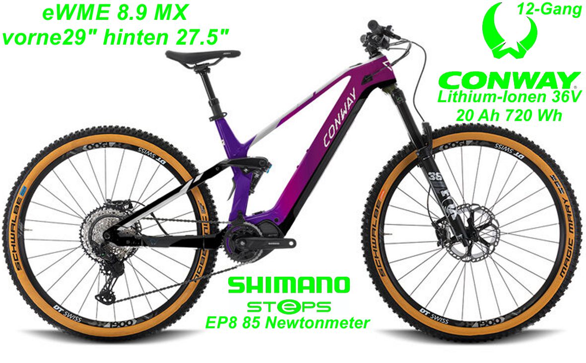 E-Bike Conway 8.9 MX E-Bike Modelle 2022 Geschft Laden Werkstatt
