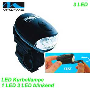 M-Wave Kurbel LED Scheinwerfer Elekro E- bike Mountainbike Fahrrad Velo Ersatzteile Shop Jeker Balsthal Schweiz