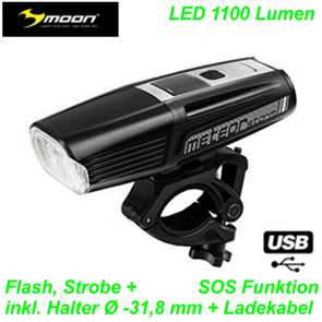 Moon LED Scheinwerfer 1100 Lumen Elekro E- bike Mountainbike Fahrrad Velo Ersatzteile Shop Jeker Balsthal Schweiz