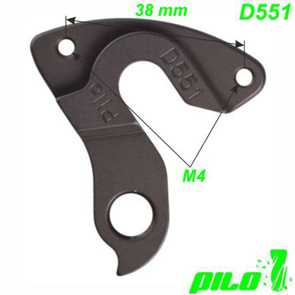 Ausfallende Schaltauge CNC Pilo D551 schwarz Buffalo FR Bikes Ersatzteile Shop
