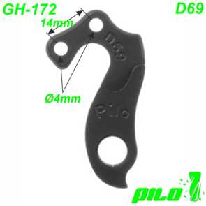 Ghost Ausfallenden Schaltaugen Wechselhalter Pilo D69 44.3514 (937) Ersatzteil Shop Fahrrad E-Bike Mountainbike Velo