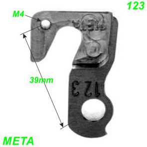 Merida Ausfallenden Schaltaugen Wechselhalter CNC Meta 123 44.4313 (1091) kaufen Ersatzteile Shop