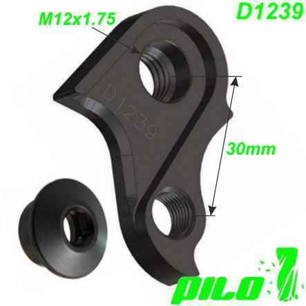 Ausfallende Schaltauge CNC Pilo D1221 Ausfallende Schaltauge CNC Pilo D1239 Conway Haibike Husqvarna Kellys Peugeot Raymon Ersatzteile Balsthal