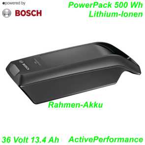 Bosch Rahmenakku PowerPack 500Wh 36V 13.4Ah Performance Anthrazit Ersatzteile Balsthal