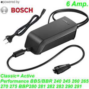 Bosch Ladegerät 6 Amp. BCS250 400-625 Wh Classic Active/Performance mit Netzkabel Ersatzteile Balsthal