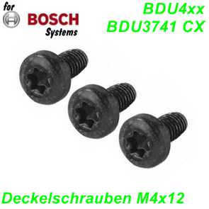 Bosch Befestigungsschraube Deckel M4 x 12 mm BDU4xx BDU37yy Ersatzteile Balsthal