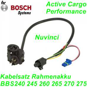 Bosch Kabelsatz Rahmenakku 370mm Nuvinci BBS240 245 260 265 270 275 Ersatzteile Balsthal