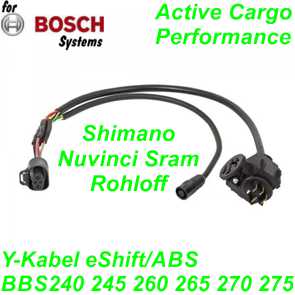 Bosch Kabelsatz Rahmenakku 220 370 mm Y-Kabel eShift ABS BBS240 245 260 265 270 275 Ersatzteile Balsthal