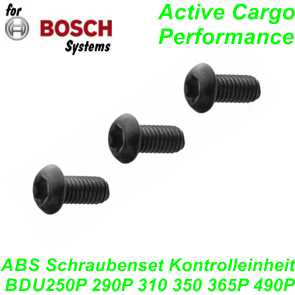 Bosch ABS Schraubenset 3Stk. M6x12mm BDU250P 290P 310 350 365P 490P Ersatzteile Balsthal