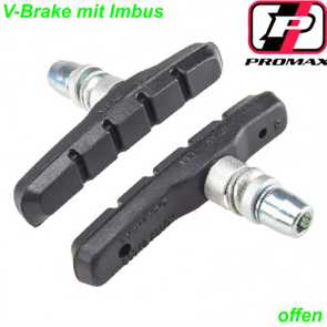 Promax Bremsschuh V Brake 72 mm schwarz Inbus MTB Mountain Bike Fahrrad Velo Shop kaufen Schweiz