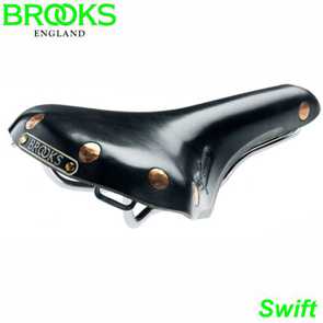 BROOKS Sattel Herren Swift schwarz Gestell chrom  B360B.1 E-Bike Fahrrad Velo Ersatzteile Shop