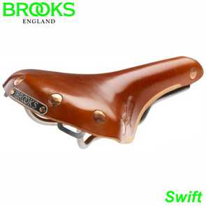 BROOKS Sattel Herren Swift honigbraun Gestell chrom  B360H.1 E-Bike Fahrrad Velo Ersatzteile Shop