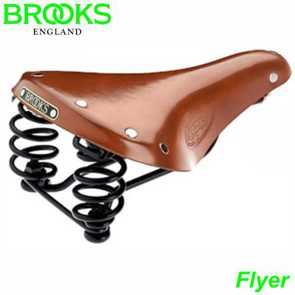 BROOKS Sattel Herren Flyer honigbraun Gestell schwarz B396HH E-Bike Fahrrad Velo Ersatzteile Shop