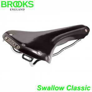 BROOKS Sattel unisex Swallow classic schwarz Gestell chrom B354BC E-Bike Fahrrad Velo Ersatzteile Shop