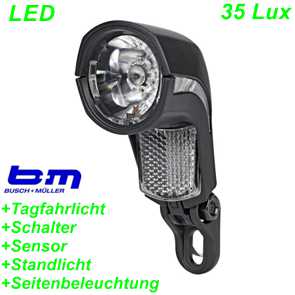 BM Scheinwerfer LED Lumotec upp T senso plus 30 LUX Schalter Standlicht Automatik Dynamo Ersatzteile Balsthal
